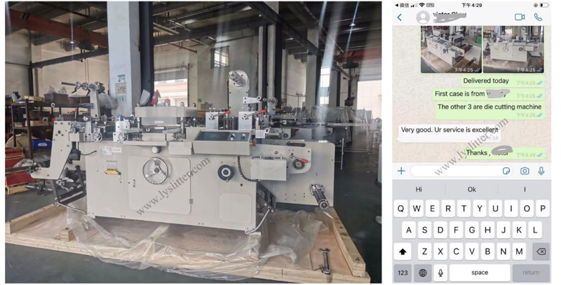 Clients Feedback OF LDC-350B Automatic Label Die Cutting Machine