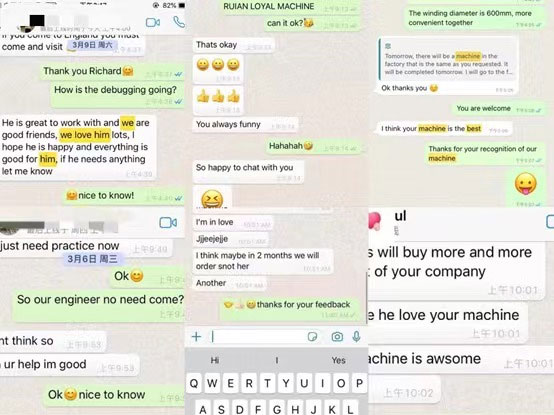 Clients Feedback of LY-FS900/1100 Semi-Auto Thermal Paper High Speed Slitting Machine