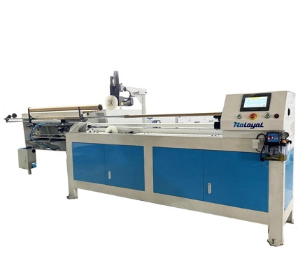 Fully automatic paper core cutting machine with automatic loading