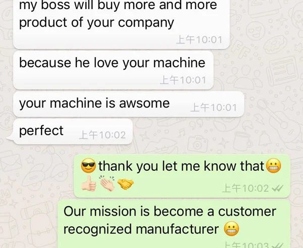 Clients Feedback of LY-701 Tape Log Slitter Machine